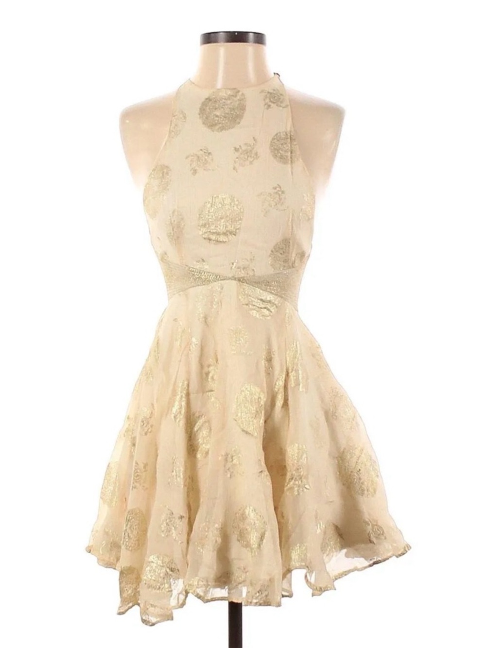 Urban Outfitters cream mini dress